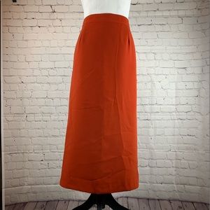 Vintage ML Studio Midi Skirt Orange